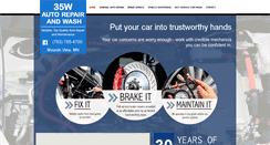 Desktop Screenshot of 35wautorepairandwash.com